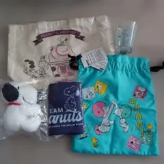 スヌーピー トートバッグ、巾着、エコバッグ（オトナミューズ）、コップ