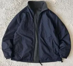 ユニクロ 90s reversible warm up jacket XL 紺灰