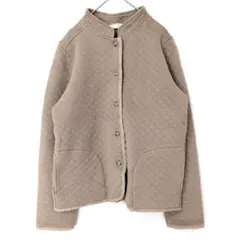 SM2 ベージュ キルティングジャケット 羽織り スタンドカラー