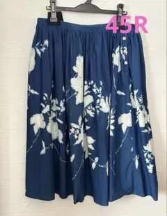 45R pm藍染花柄 スカートのサムネイル