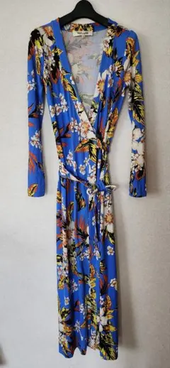 ダイアンフォンファステンバーグ DVFシルクラップマキシドレスワンピースサイズ2