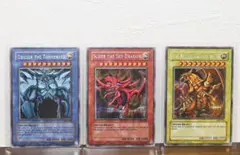 【美品】A.遊戯王 三幻神 GBI 英語　シークレット 3枚セット（超希少）