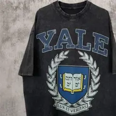 Yale ロゴ Tシャツ ヴィンテージウォッシュ加工　カレッジT