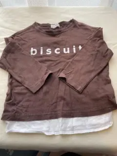 ブラウン 長袖カットソー biscuit