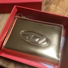 高級・現状に近い】ディーゼル コインケース キーケース イエロー ロゴ 