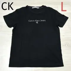 Calvin Klein Jeans Tシャツ　ブラック　L (ジャンク品)