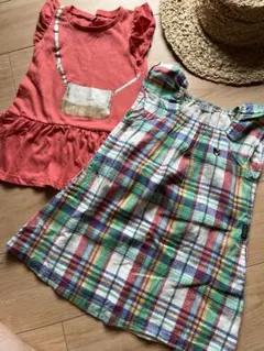 セット売り‼️破格‼️ ダブルビー　ワンピース　チェック　ノースリーブ　春夏のサムネイル
