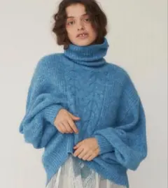la belle Etude ミックスカラー ケーブルバックリボン ニットのサムネイル