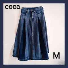 ①coca デニム フレアスカート M