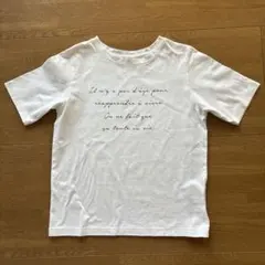 NATURAL BEAUTY BASIC ロゴTシャツ ホワイト S