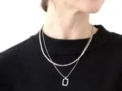 【未使用】SHOO・LA・RUE ネックレス2点セット 二連 シンプル 上品