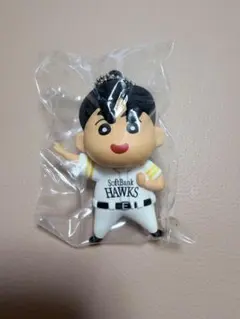 ホークス クレヨンしんちゃん ラバーマスコットキーチェーン ギータ