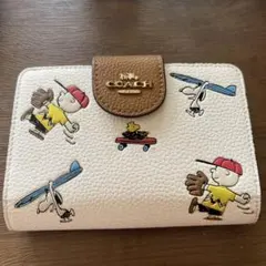 COACH x PEANUTS 二つ折り財布