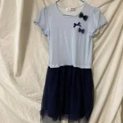 ワンピース　140 ブルー　青