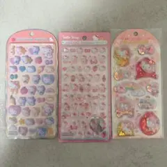 【正規品】ボンボンドロップシールmini キティ３点セット