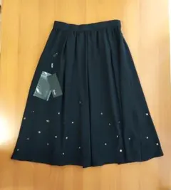 René フレアスカート 星型スタッズ付 黒 34のサムネイル