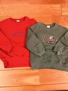 petit main 長袖トレーナーセット　100サイズ