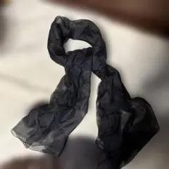 ブラックシフォンストール