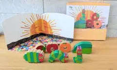 廃盤　はらぺこあおむし　絵本のつみき　積み木　つみき　エリックカール　絵本　木