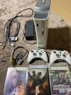 (動作確認OK)XBOX360本体+ソフト3本セット HDD60GB