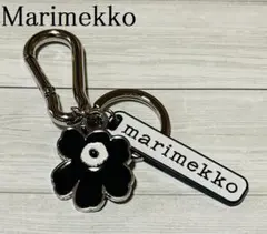 【マリメッコ】キーホルダー 新品未使用 Marimekko 黒 ウニッコ