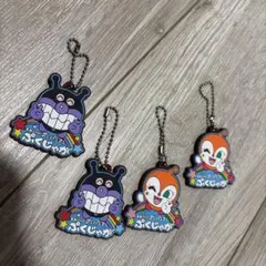 ドキンちゃん バイキンマン キーホルダー　ラバーマスコット　4つセット