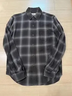 キムタク私物着用 16ss ラグスマックレガー オンブレチェックシャツ 青