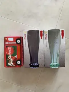 コカ・コーラ グラス 3個セット 新品 非売品 マクドナルド
