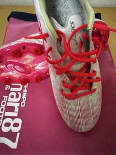 asics サッカーシューズ ホワイト/ピンク