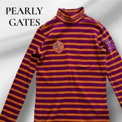PEARLY GATES 長袖カットソー　ハイネックトップス　ゴルフウェア