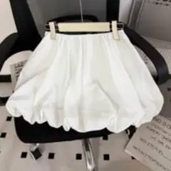 ホワイト バルーンスカート