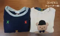 コンビミニ　トレーナー80　2枚