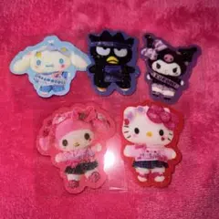 ステッカー シール 5枚セット グリッター ハローキティ マイメロ クロミ