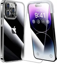 売り尽くし❣️iPhone 14 pro max 用 フィルム付きケース セット