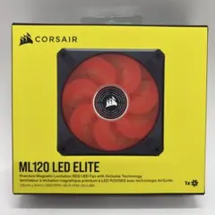 CORSAIR ML120 LED ELITE レッド PCケースファンのサムネイル
