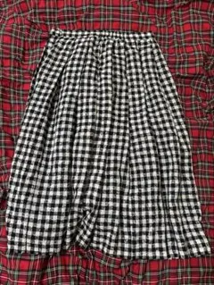 チェックスカート ミドル丈 レトロ 古着 vintage