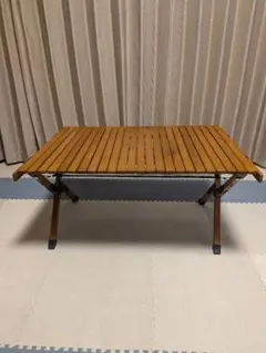【廃盤品】コールマン　WOOD ROLL 2-STAGE TABLE　天然杉 廃盤品】コールマン WOOD ROLL 2-STAGE TABLE 天然杉 - メルカリ