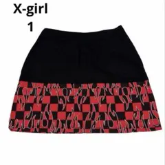 エックスガール　HOTROD SKIRT ミニスカート　炎　フレイム　1のサムネイル