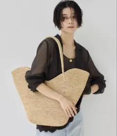 ✨極美品✨【アウターサンセット】 abaca カゴバッグ 辺見えみり