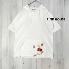 PINK HOUSE ピンクハウス 半袖パーカー ドローストリング 日本製のサムネイル