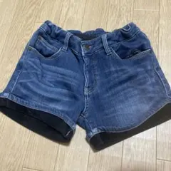 デニム ハーフパンツ ゴム入り　160センチ