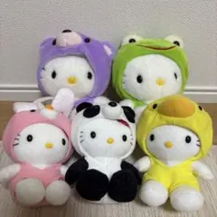 ハローキティ 変身ぬいぐるみ 5体セット　レトロ