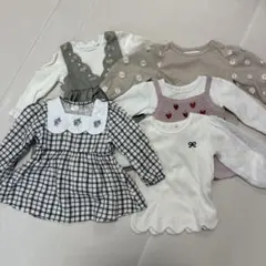 ベビー服 トップス 4点 ワンピース1点 セット