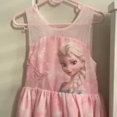 【値下げ中】H&M Disney Elsa ノースリーブ ワンピース 116cmのサムネイル