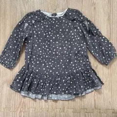 Zara ドット柄 フリル付き ワンピース 12/18ヶ月