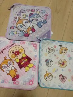 アンパンマン　ループ付きタオル 3枚セット