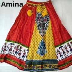 新品　Amina チャイハネ ロングスカート インドのサムネイル
