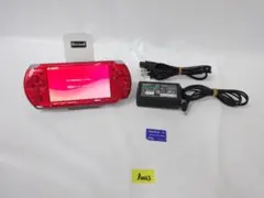 Sony PSP-3000 レッド 本体 動作確認済み　R0023