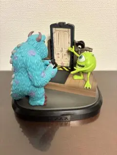 Happyくじ　PIXAR モンスターズインク シーンフィギュア　マイク　サリー