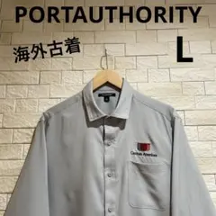 海外古着　PORTAUTHORITY ポートオソリティ長袖ワークシャツ　サイズL
